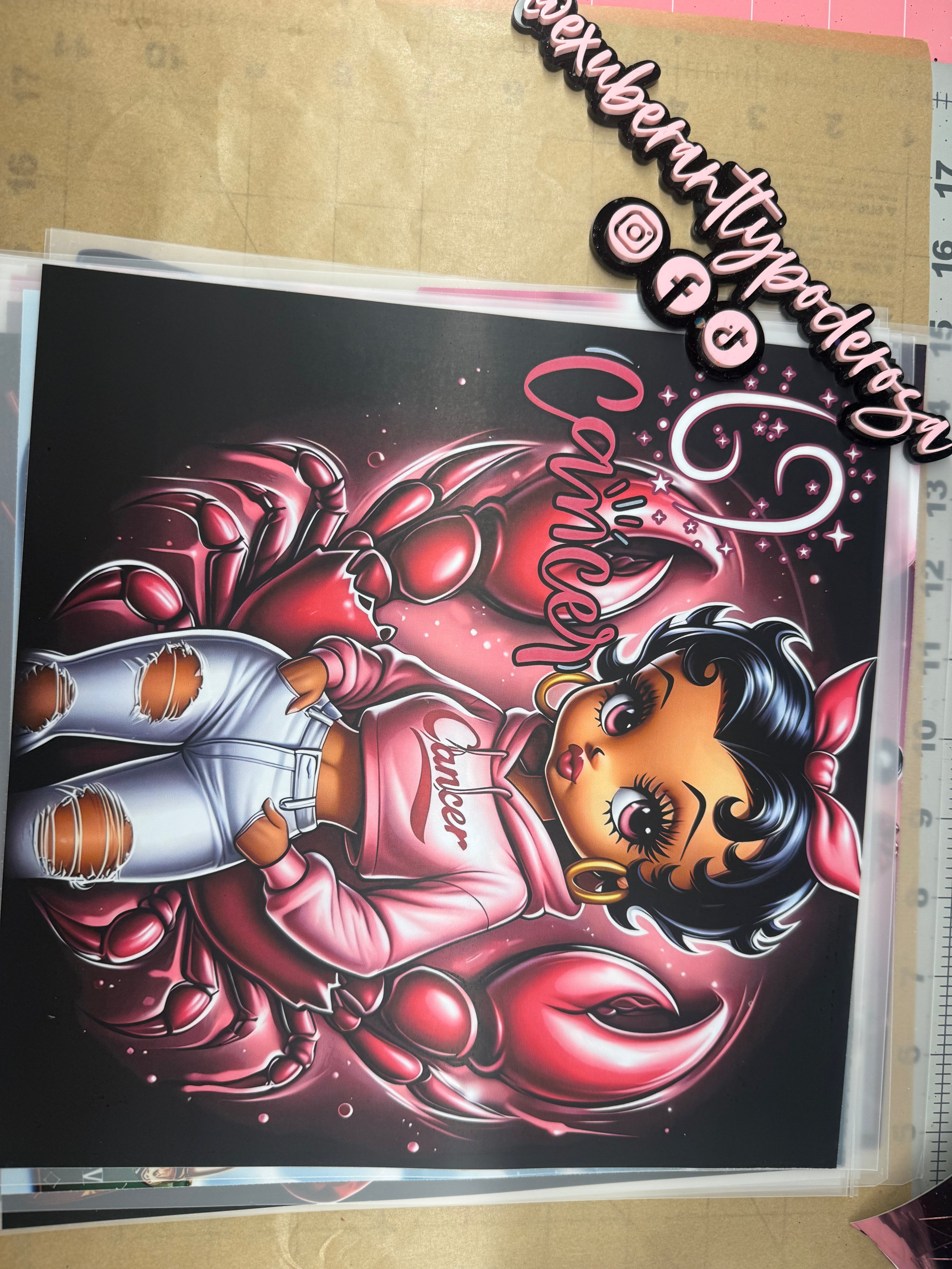 Betty Boop Heat Transfers Ready Print