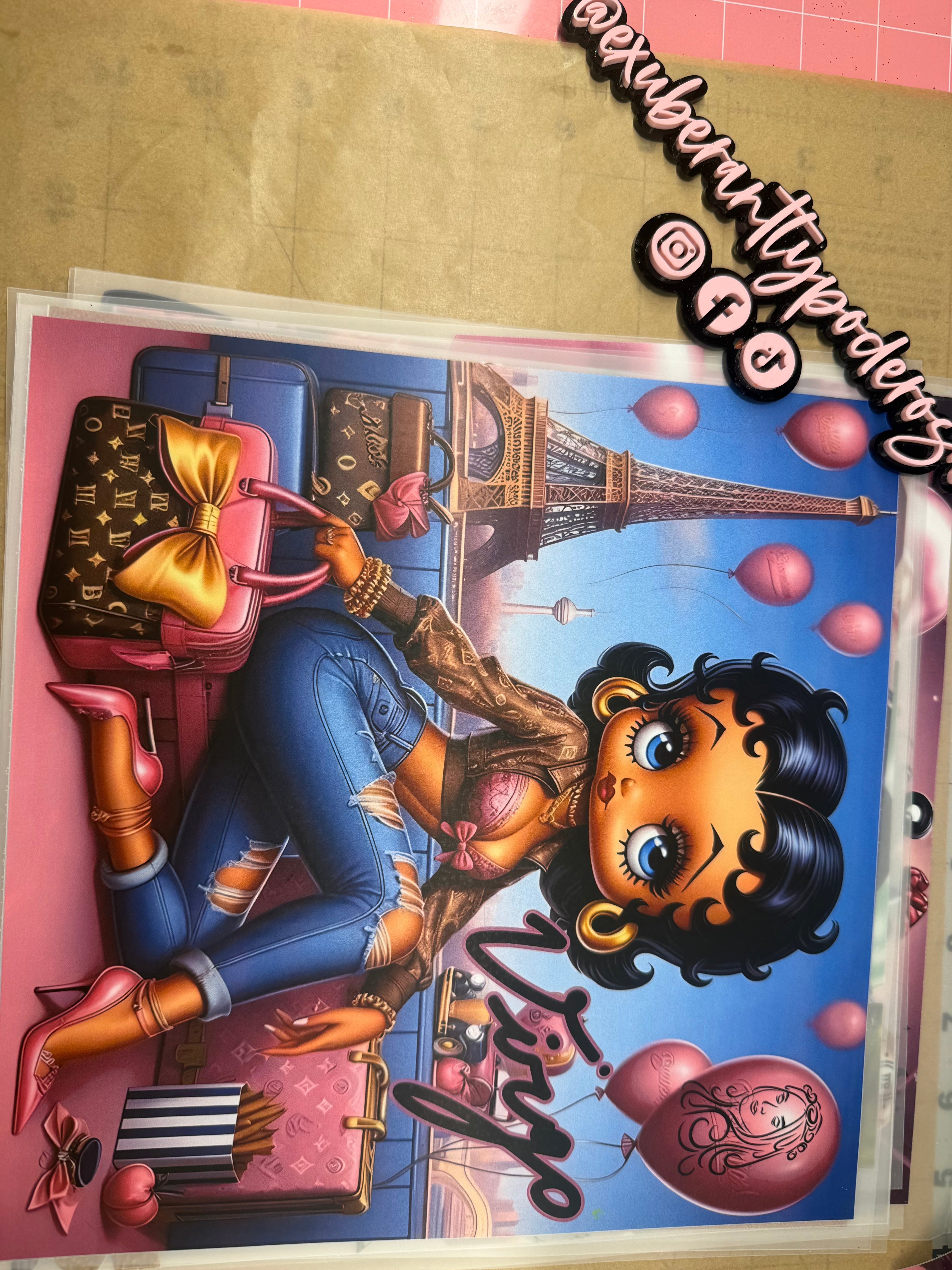 Betty Boop Heat Transfers Ready Print