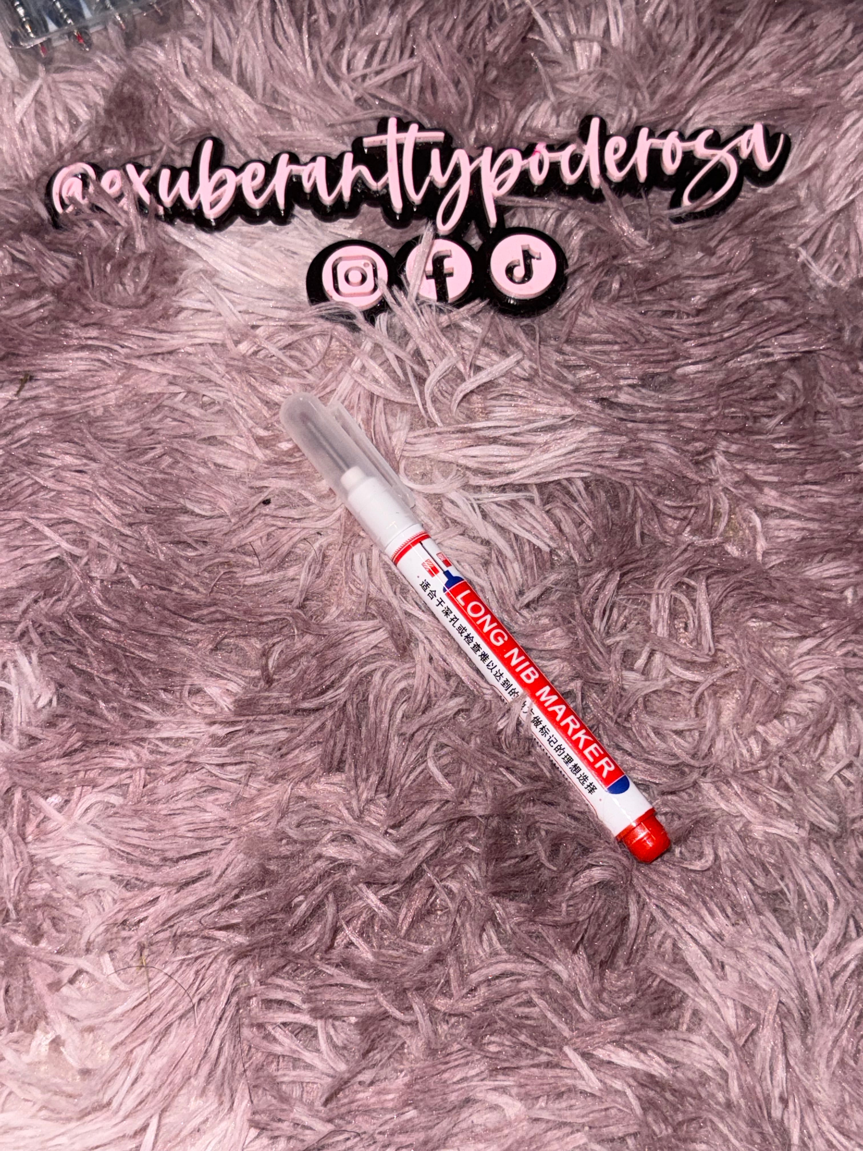 Red Long Nib Marker