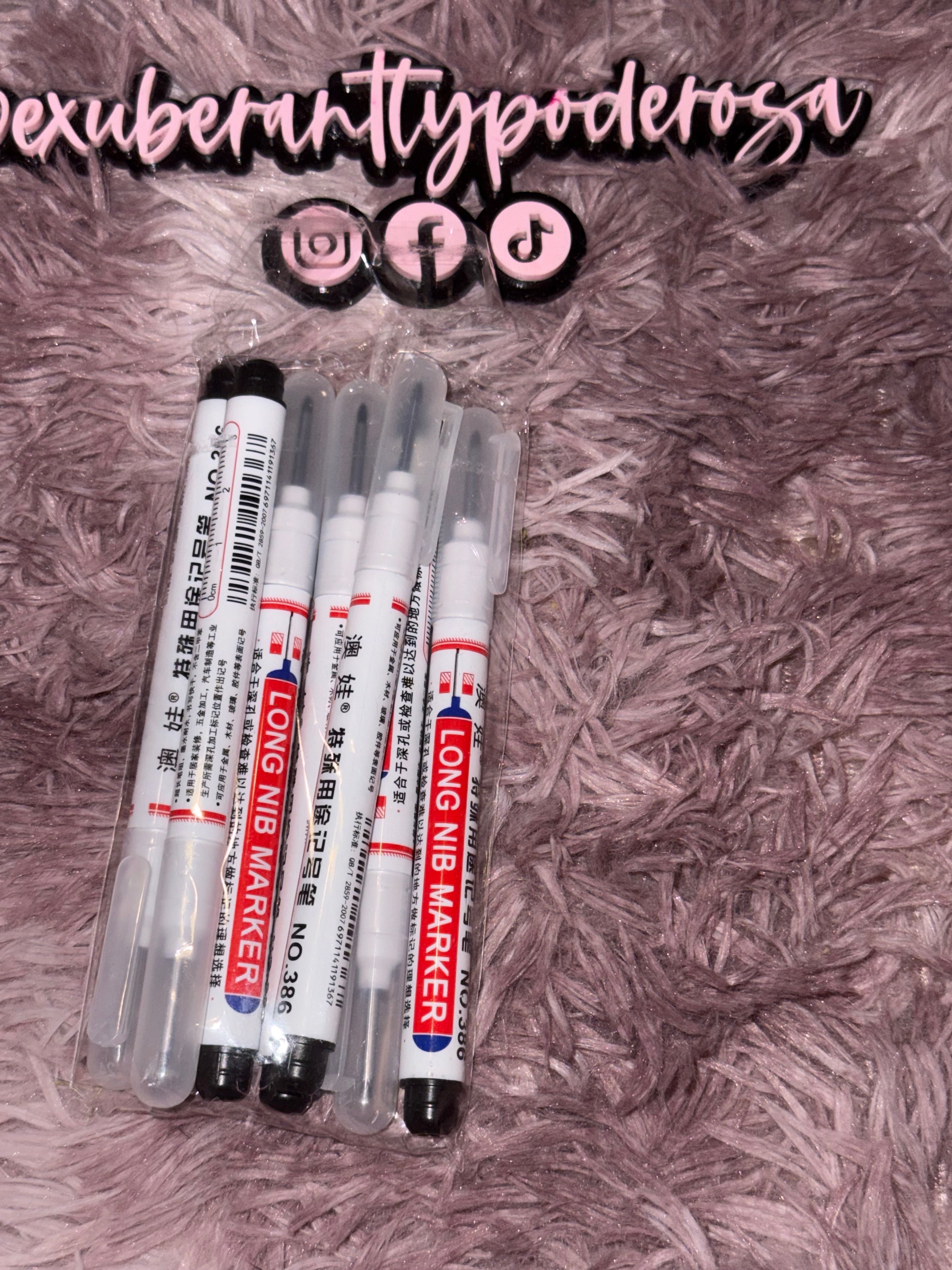 Black Long Nib Fine Marker