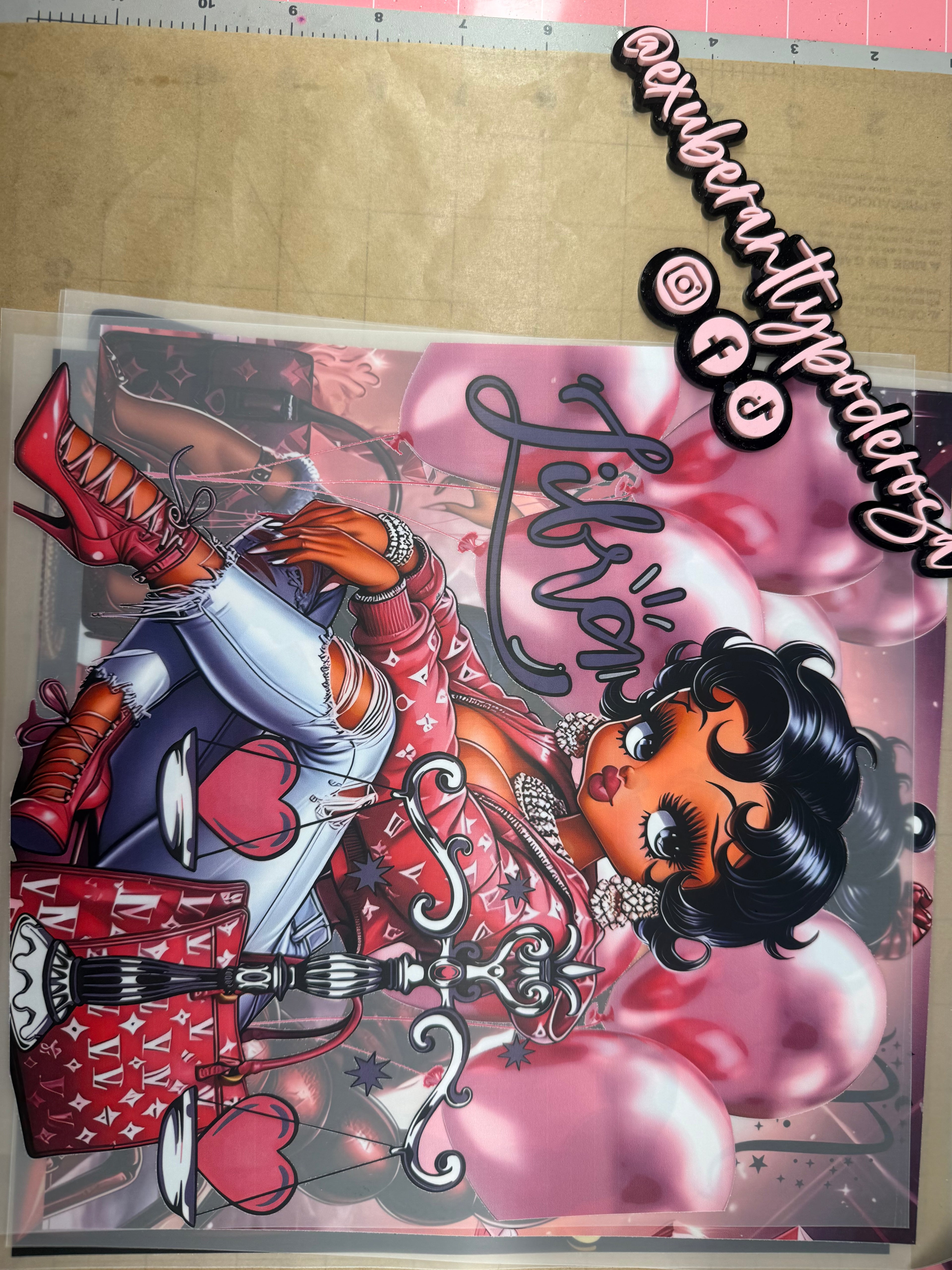 Betty Boop Heat Transfers Ready Print